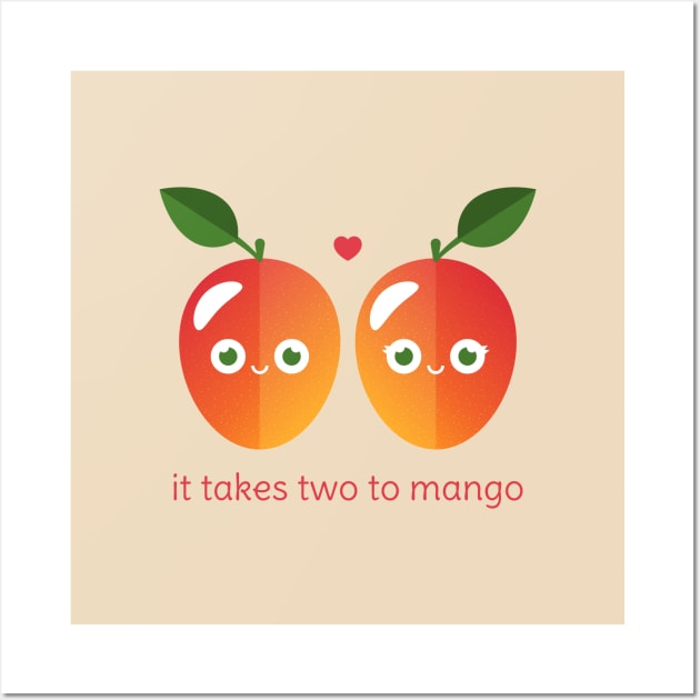 It Takes Two to Mango Wall Art by slugbunny